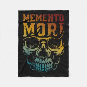 Memento Mori Stoicism Skull Quote Stoic Philosophy Fleecefilt
