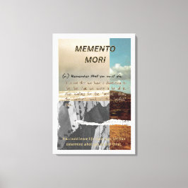 Memento Mori Sträckt Canvastryck