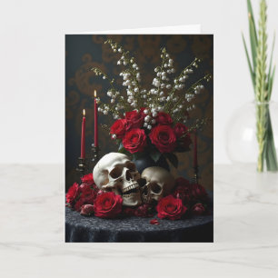 Memento Mori Tableau Gothic Birthday Kort
