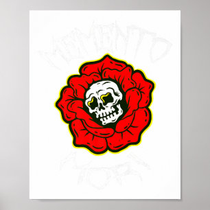 Memento Mori Traditional Tattoo Flower& Skull Poster