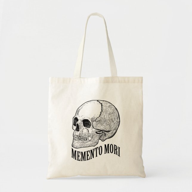 Memento mori tygkasse (Framsidan)