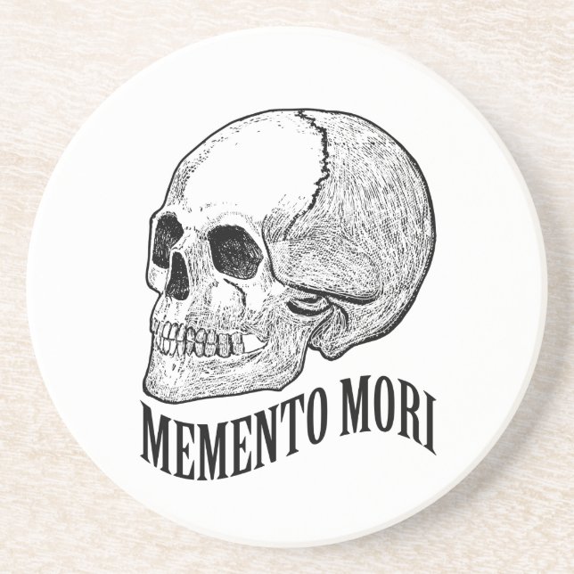 Memento mori underlägg sandsten (Framsidan)