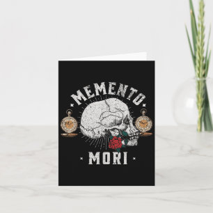 Memento Mori Vintage Skull _ Philosophy Stoic Kort