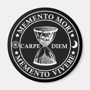 memento mori vivere magnet