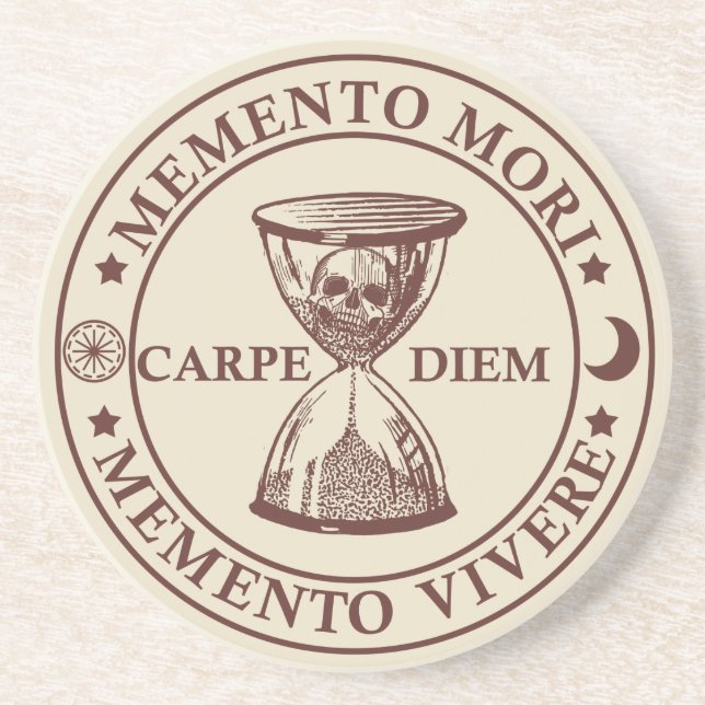memento mori vivere underlägg (Framsidan)