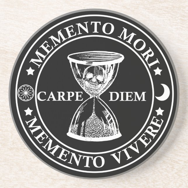 memento mori vivere underlägg (Framsidan)