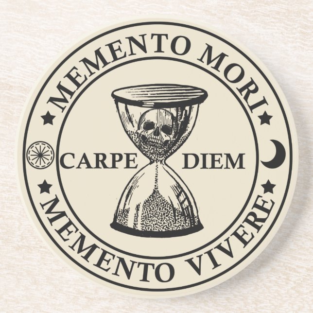 memento mori vivere underlägg (Framsidan)