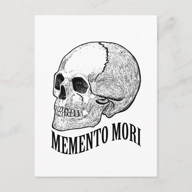 Memento mori vykort (Framsida)
