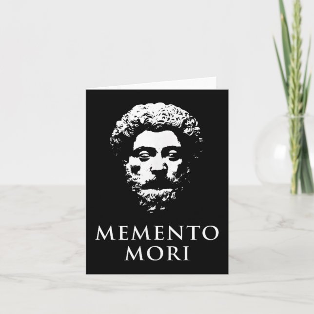 Memento Mori With Marcus Aurelius Head Kort (Framsida)