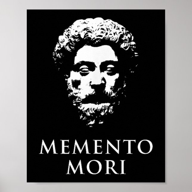 Memento Mori With Marcus Aurelius Head Poster (Framsidan)