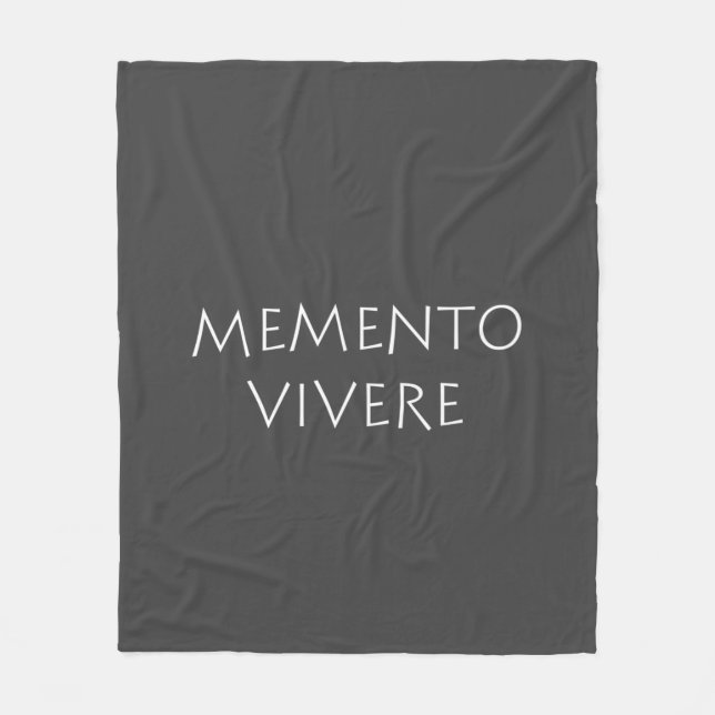 Memento vivere fleecefilt (Framsidan)