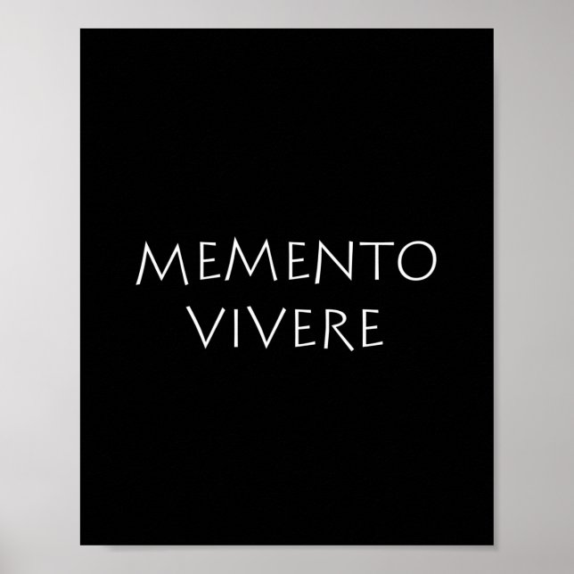 Memento vivere poster (Framsidan)