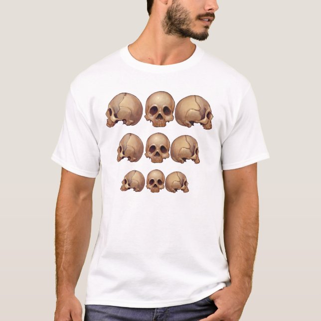 MementoMori döskallar som stiger ned skjortan T Shirt (Framsida)
