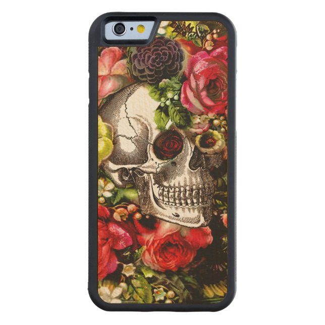 Mementoträfodral Carved Wood iPhone Skal (Baksidan)