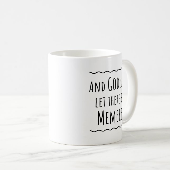 Memere Fransk Canadian Grandma Gift Coffee Mugg (Framsida höger)