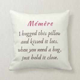 Memere kramade jag denna kudder kudde