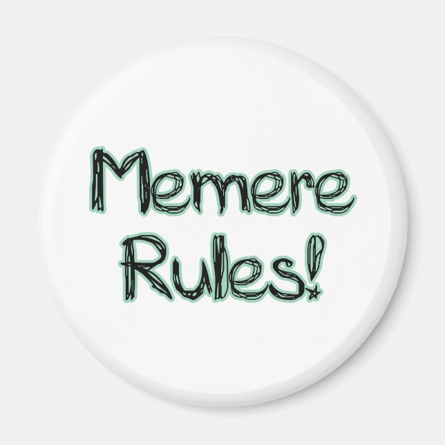 Memere Regler! Magnet (Framsidan)