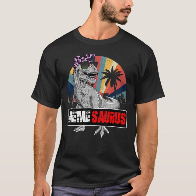 Memesaurus Rex Dinosaur Meme Saurus Family Matchin T Shirt (Framsida)