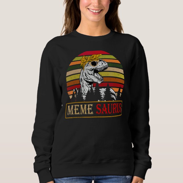 Memesaurus Rex Dinosaur Meme Saurus Family Mor T Shirt (Framsida)