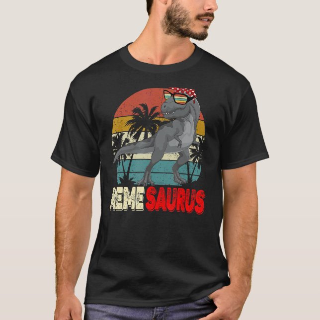 Memesaurus Rex Dinosaur Meme Saurus Mor Fami T Shirt (Framsida)