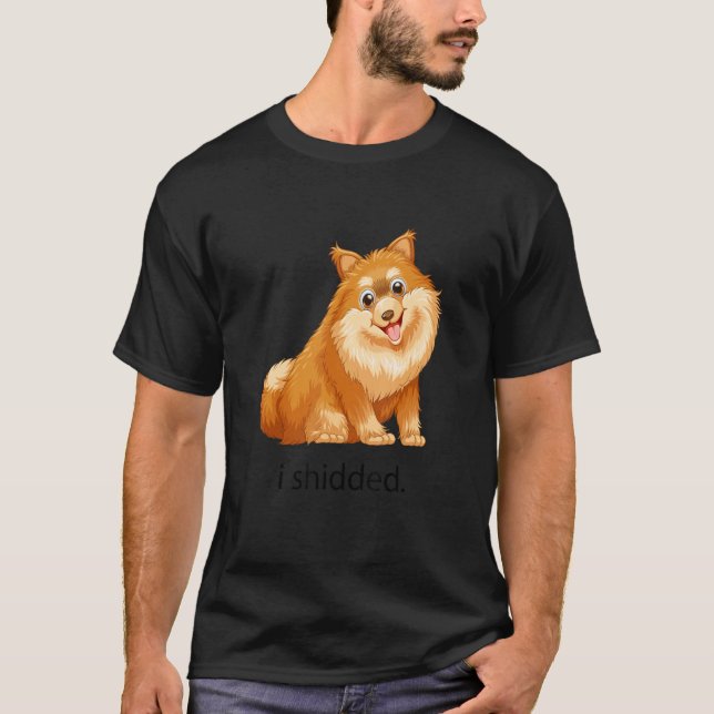 Memine I Shidded Hund Pet T Shirt (Framsida)