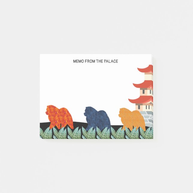 MEMOEN FRÅN den klibbiga SLOTTchowen noterar Post-it Block (Framsida)