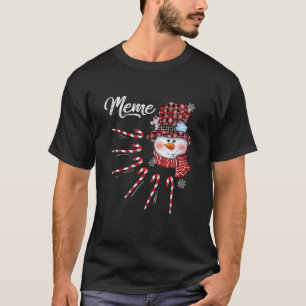 Memor Snögubbe Candy cane jul Red Play Hat T Shirt