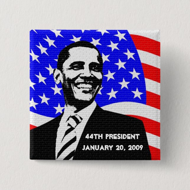 Memorabilia för Obama invigning 2009 Knapp (Framsida)