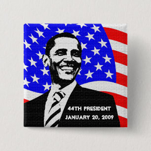 Memorabilia för Obama invigning 2009 Knapp