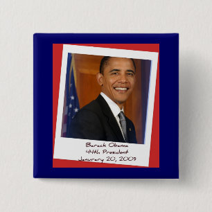 Memorabilia för Obama invigning 2009 Knapp