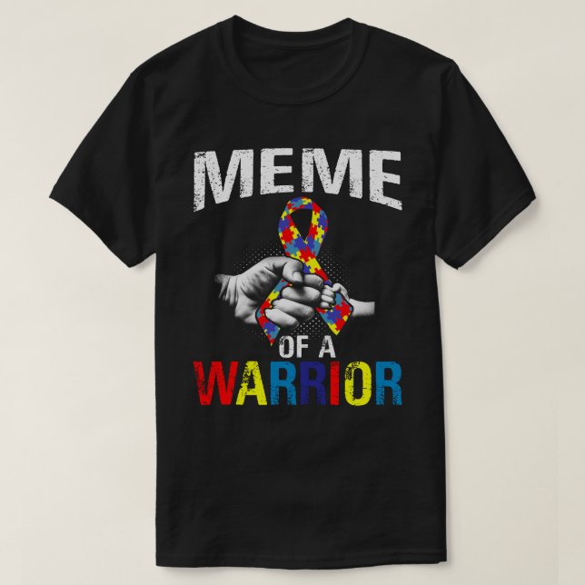 memorandum of a Warrior Autism Awareness T Shirt (Design framsida)