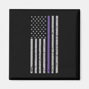 Memorandumet Problem Heimerheimer USA flagga Lila Magnet