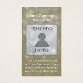 Memorandumkort | Golden Glitter Visitkort