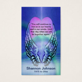 Memorandumkort | Hjärt- och ängelVingar Visitkort