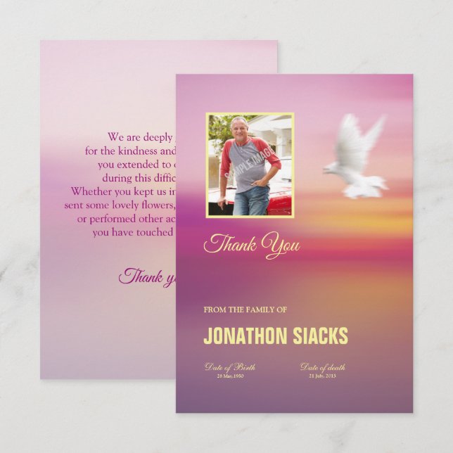 Memorandumkort Inbjudningar (Fram/baksida)