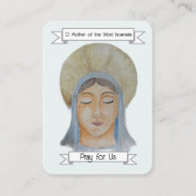 Memorare Prayer Card - vårt Dam