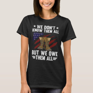 Memoriadagen vi äger dem alla patriotiska veterane t shirt