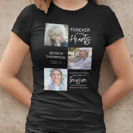 Memorial 3 Photo Collage Funeral T Shirt