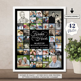 Memorial 42 Photo Collage FORDRING I VÅRA HJÄRTAT  Poster