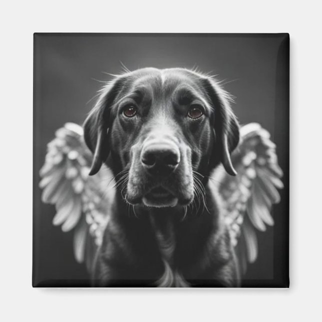 Memorial Angel Hund Labrador Magnet (Framsidan)