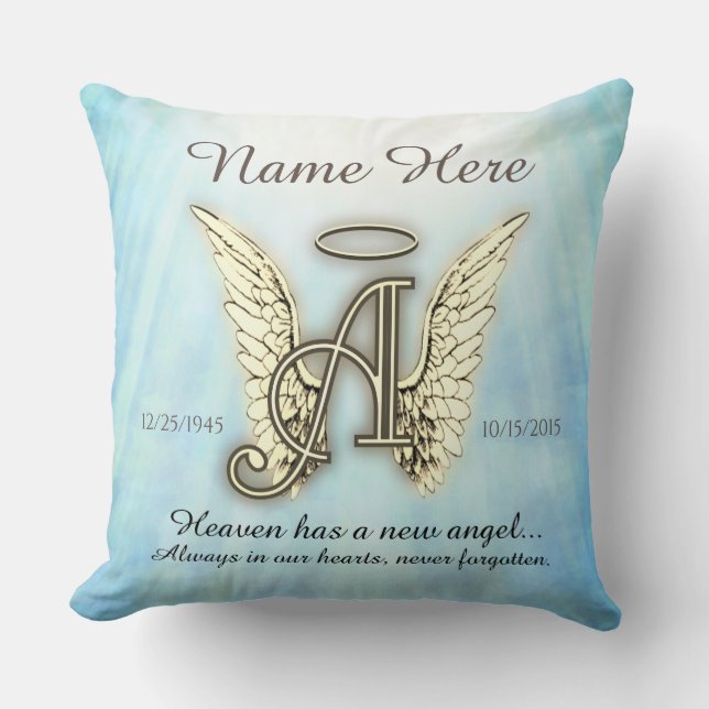 Memorial Angel Vingar Pillow Kudde (Framsida)