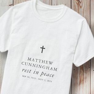 Memorial-begravning i fredens moderna enkla Kor T Shirt