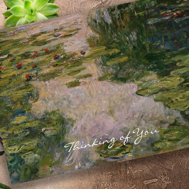Memorial Bereavement Vatten Lilies Sympathy Kort