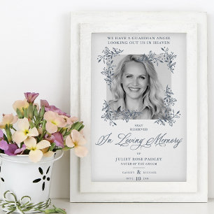 Memorial Bord Bröllop Photo Remcomed Kära Ones Poster