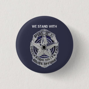 Memorial Button för Dallas-poliser Knapp