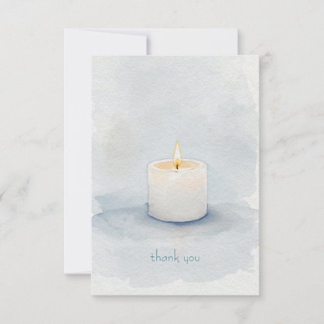 Memorial Candle Tack Kort (Framsida)