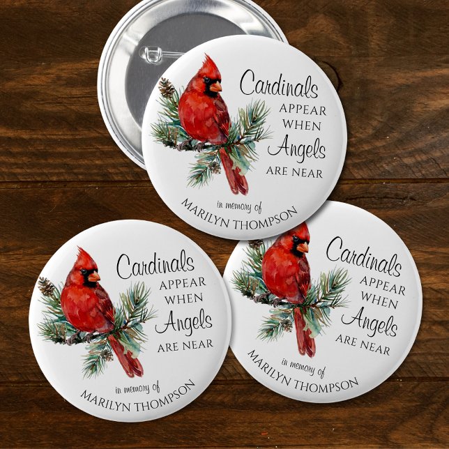 Memorial Cardinals Appear When Angels Are Near Knapp (Skapare uppladdad)