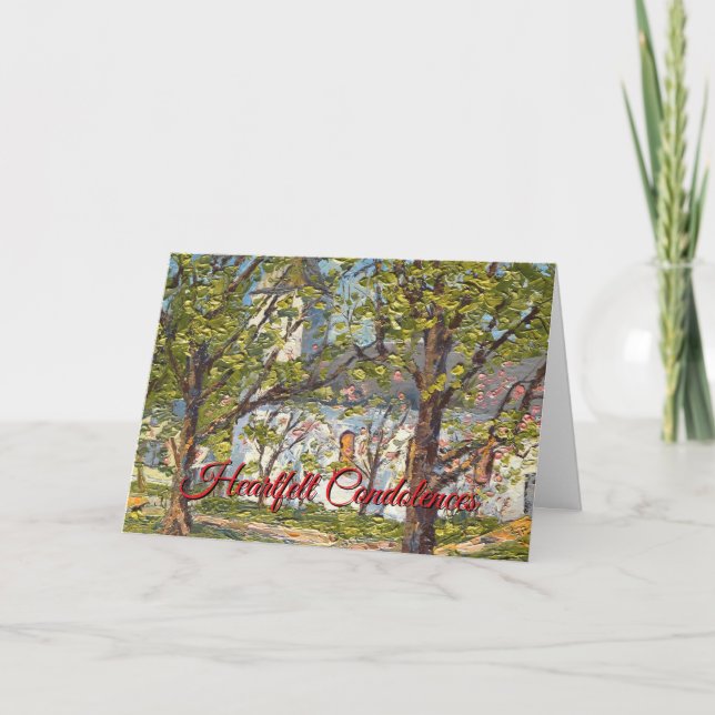 Memorial Celabration of Life Sympathy Card Tack Kort (Framsida)