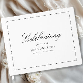  Memorial "Celebrating life of" White Gästböcker