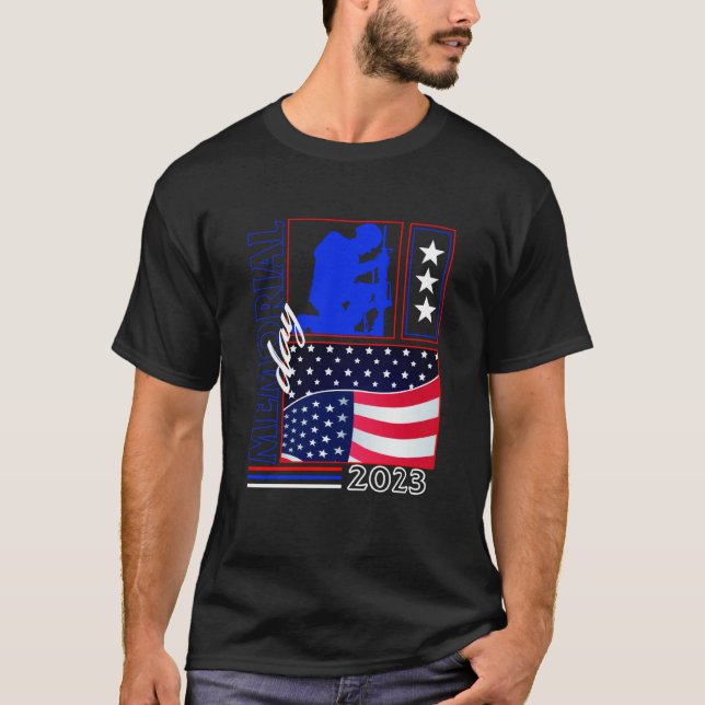 MEMORIAL DAY 2023 Thank You Father Grandpa USA Fla T Shirt (Framsida)